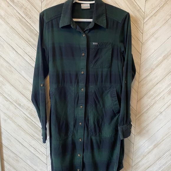 Columbia Green Plaid Dress - Picture 1 of 13
